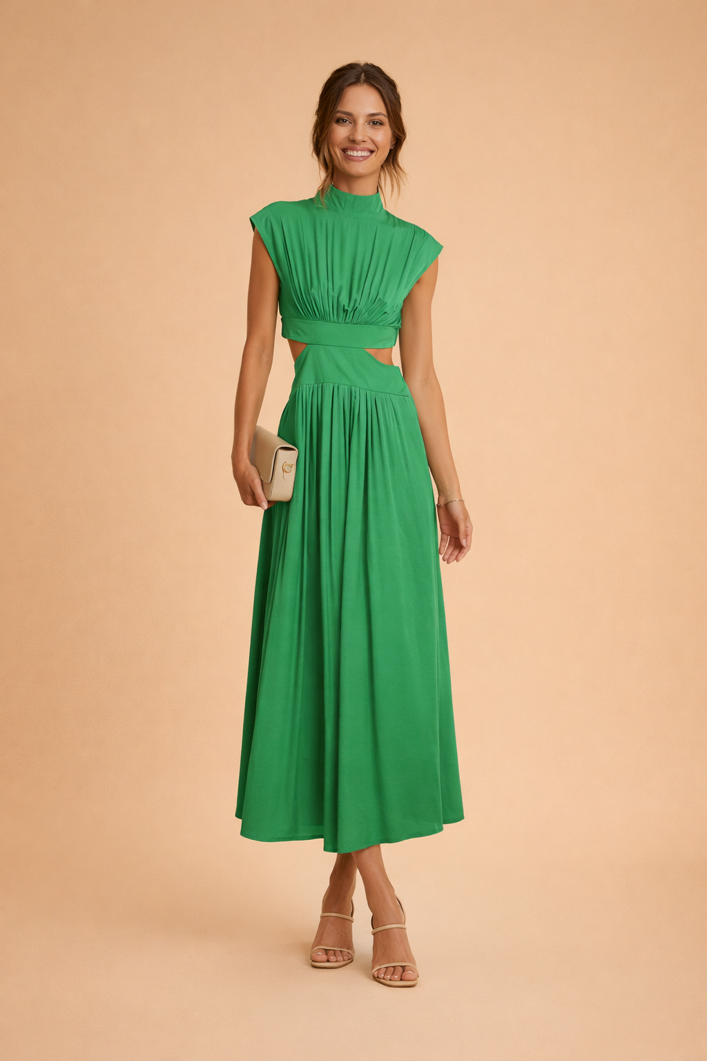 Elegantes Damenkleid Maxikleid für Sommer – Lässig und Stilvoll, Feminine Silhouette, Perfekt für Gartenpartys und Strandtage 2