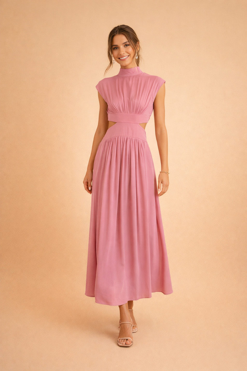 Elegantes Damenkleid Maxikleid für Sommer – Lässig und Stilvoll, Feminine Silhouette, Perfekt für Gartenpartys und Strandtage 4