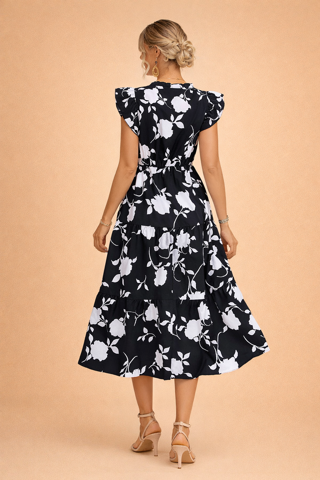 Elegantes Damenkleid – Taillierter Schnitt für Stil und Komfort, Ideal für Sommer, Vielseitiges Kleid für Jede Gelegenheit 2