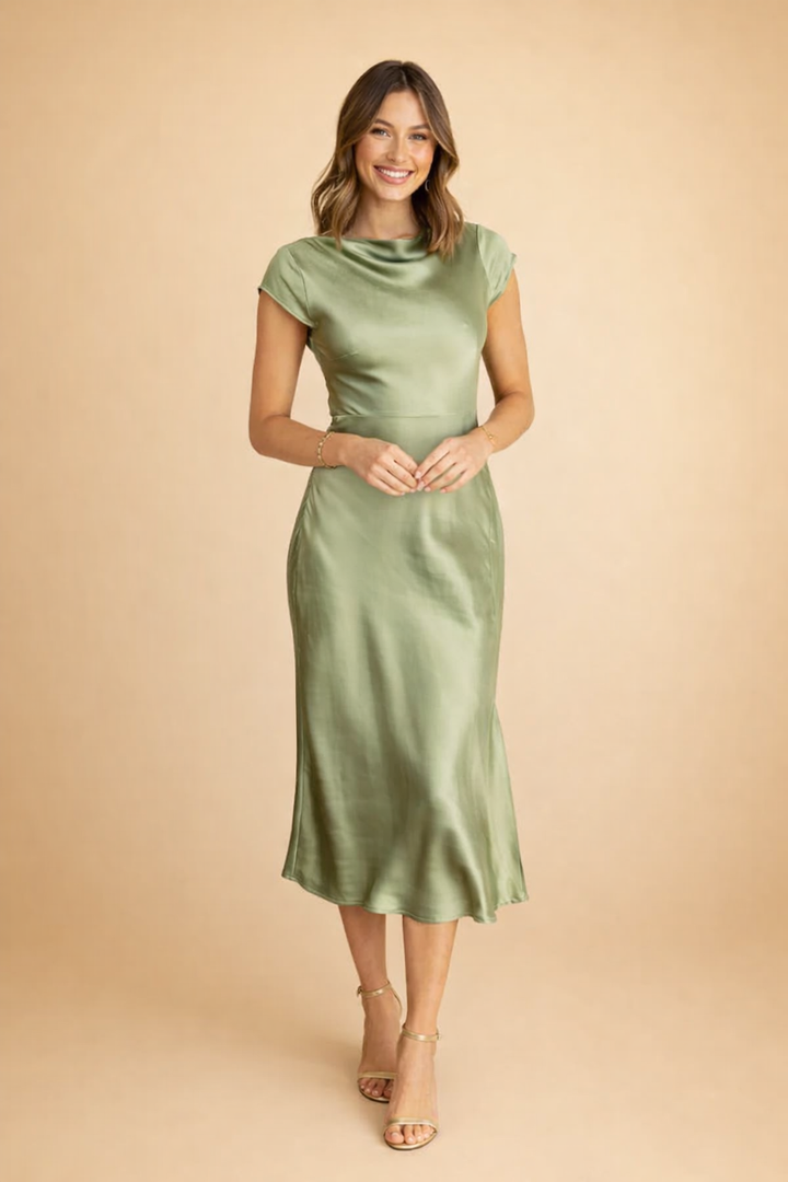 Elegantes Damenkleid für Festliche Anlässe – Hochzeitsgast Kleid mit Schickem Design und Femininer Passform 4