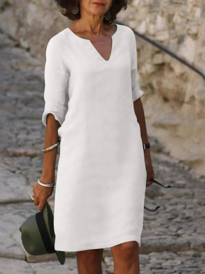 Elegantes Damenkleid mit V-Ausschnitt für besondere Anlässe und Alltag 6