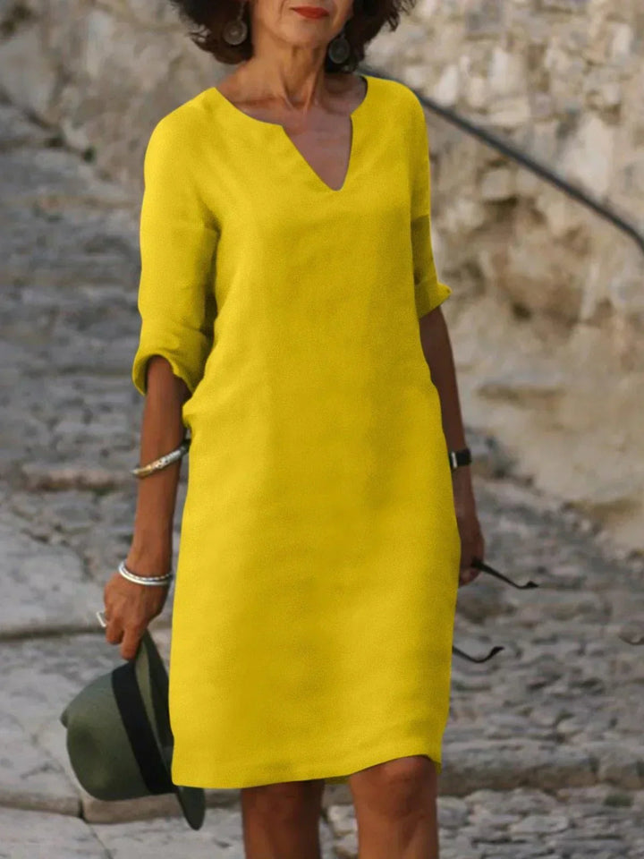 Elegantes Damenkleid mit V-Ausschnitt für besondere Anlässe und Alltag 7