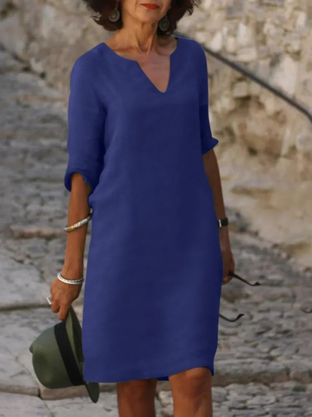 Elegantes Damenkleid mit V-Ausschnitt für besondere Anlässe und Alltag 8