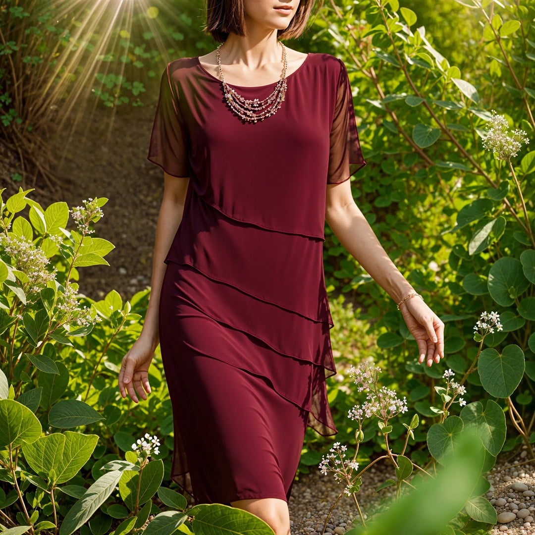 Elegantes Damenkleid mit transparenten Akzenten für den Sommer 4