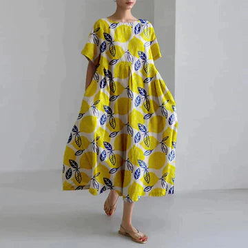 Elegantes Freizeitkleid mit Blumenmuster für Damen – Ideal für den Sommer 1