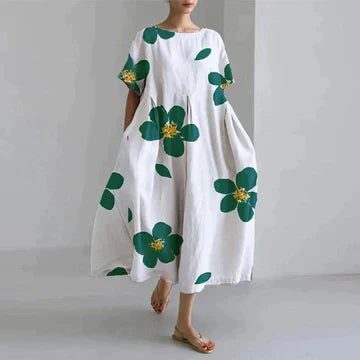 Elegantes Freizeitkleid mit Blumenmuster für Damen – Ideal für den Sommer 2