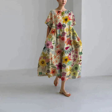 Elegantes Freizeitkleid mit Blumenmuster für Damen – Ideal für den Sommer 4