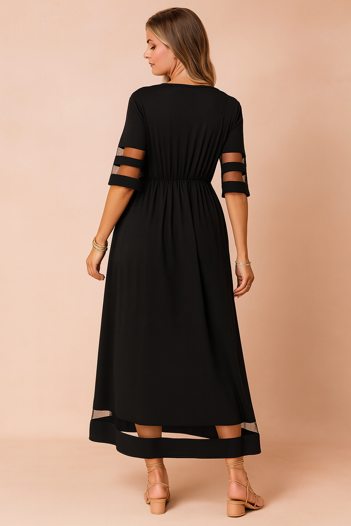 Elegantes Maxikleid Damen mit Taschen – Vielseitiges Lange Kleid für Sommer, Ideal für Büro und Abendveranstaltungen 2
