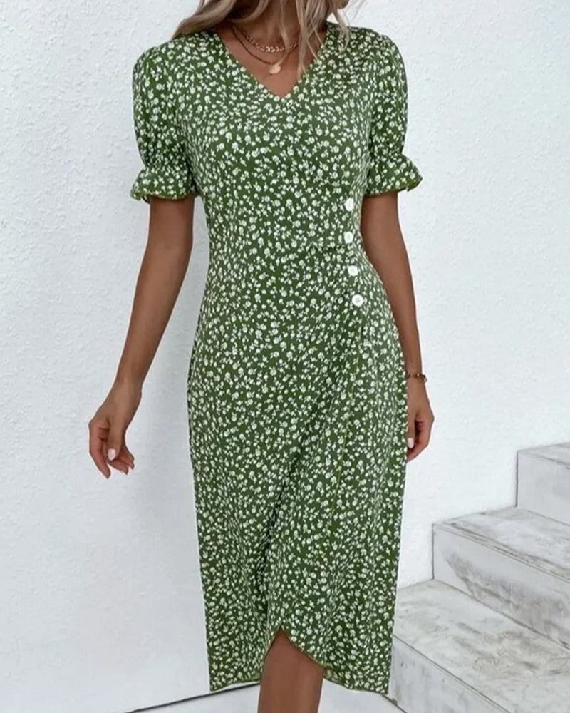 Elegantes Maxikleid Damen mit V-Ausschnitt – Festliche Kleider für Sommer, Perfekt für Gartenpartys und Freizeit 4