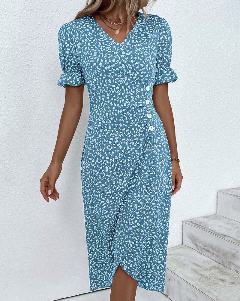 Elegantes Maxikleid Damen mit V-Ausschnitt – Festliche Kleider für Sommer, Perfekt für Gartenpartys und Freizeit 8