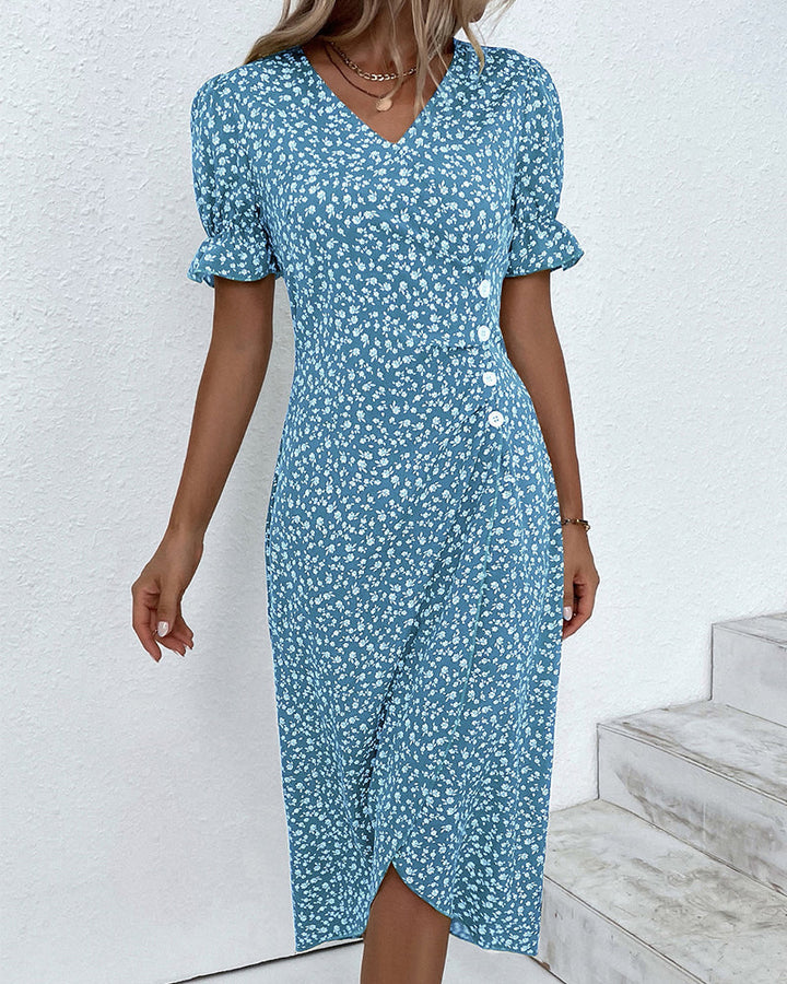 Elegantes Maxikleid Damen mit V-Ausschnitt – Festliche Kleider für Sommer, Perfekt für Gartenpartys und Freizeit 8