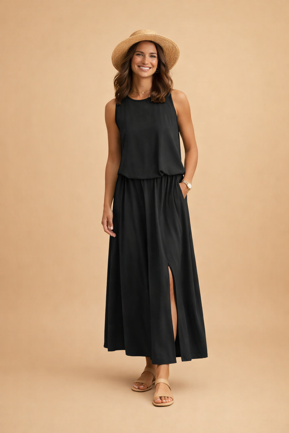 Elegantes Maxikleid Sommer für Damen | Zeitloses Lange Kleid im Vintage-Stil 1
