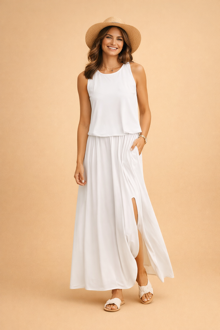 Elegantes Maxikleid Sommer für Damen | Zeitloses Lange Kleid im Vintage-Stil 3