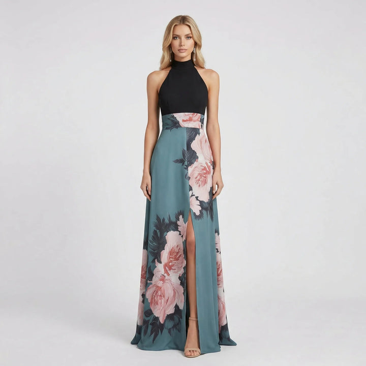 Elegantes Maxikleid für Damen mit Blumenmuster – Perfekt für Sommeranlässe 0
