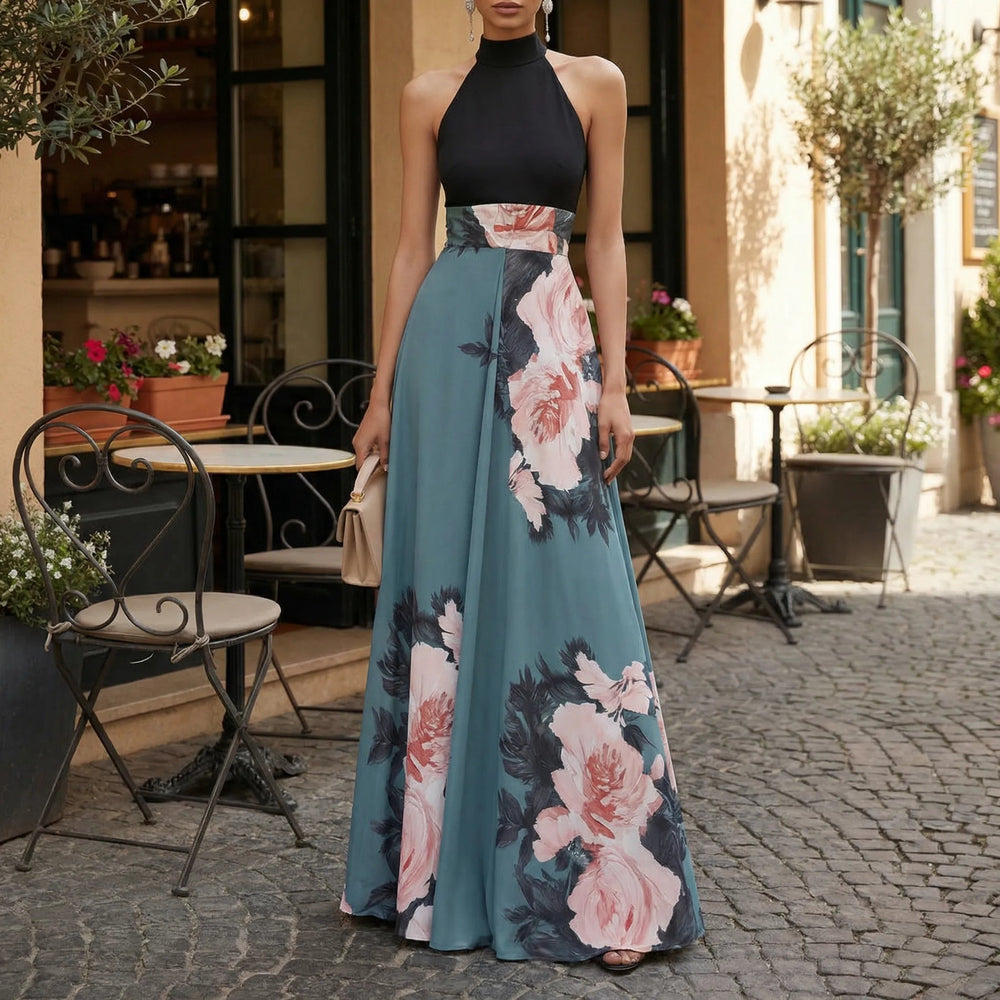 Elegantes Maxikleid für Damen mit Blumenmuster – Perfekt für Sommeranlässe 1