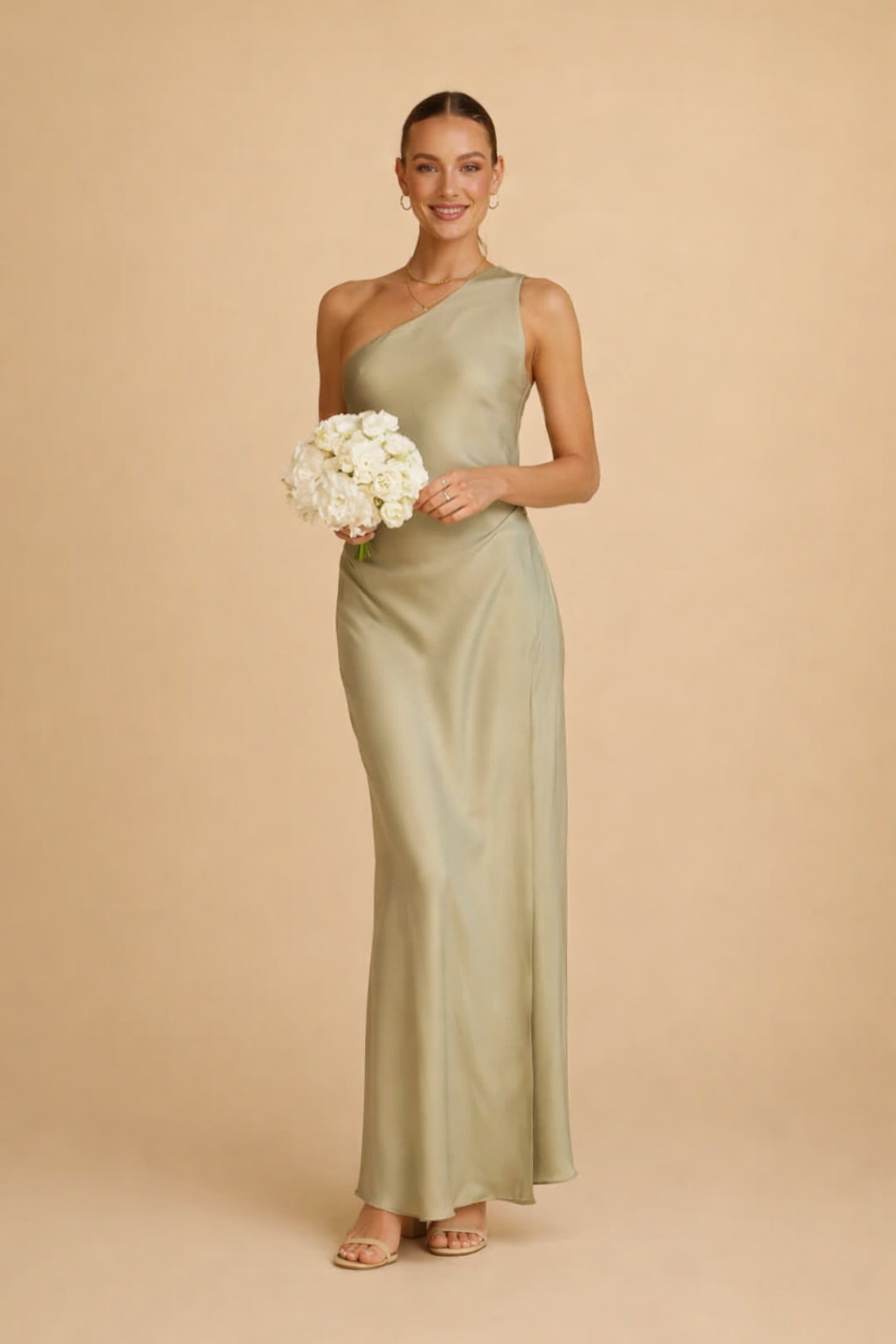 Elegantes Maxikleid mit asymmetrischem Schlitz für besondere Anlässe 1