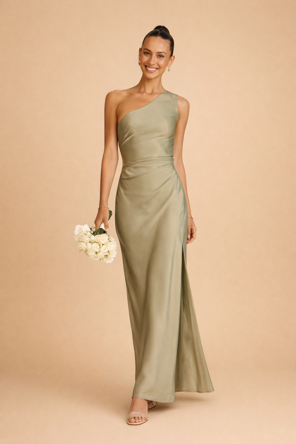 Elegantes Maxikleid mit asymmetrischem Schlitz für besondere Anlässe 2