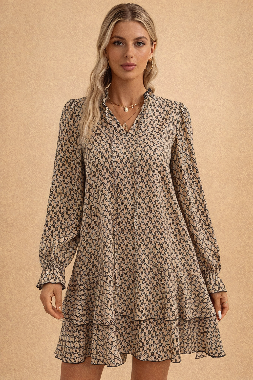 Elegantes Maxikleid mit langen Ärmeln für Frauen - Perfekt für Sommerabende 4