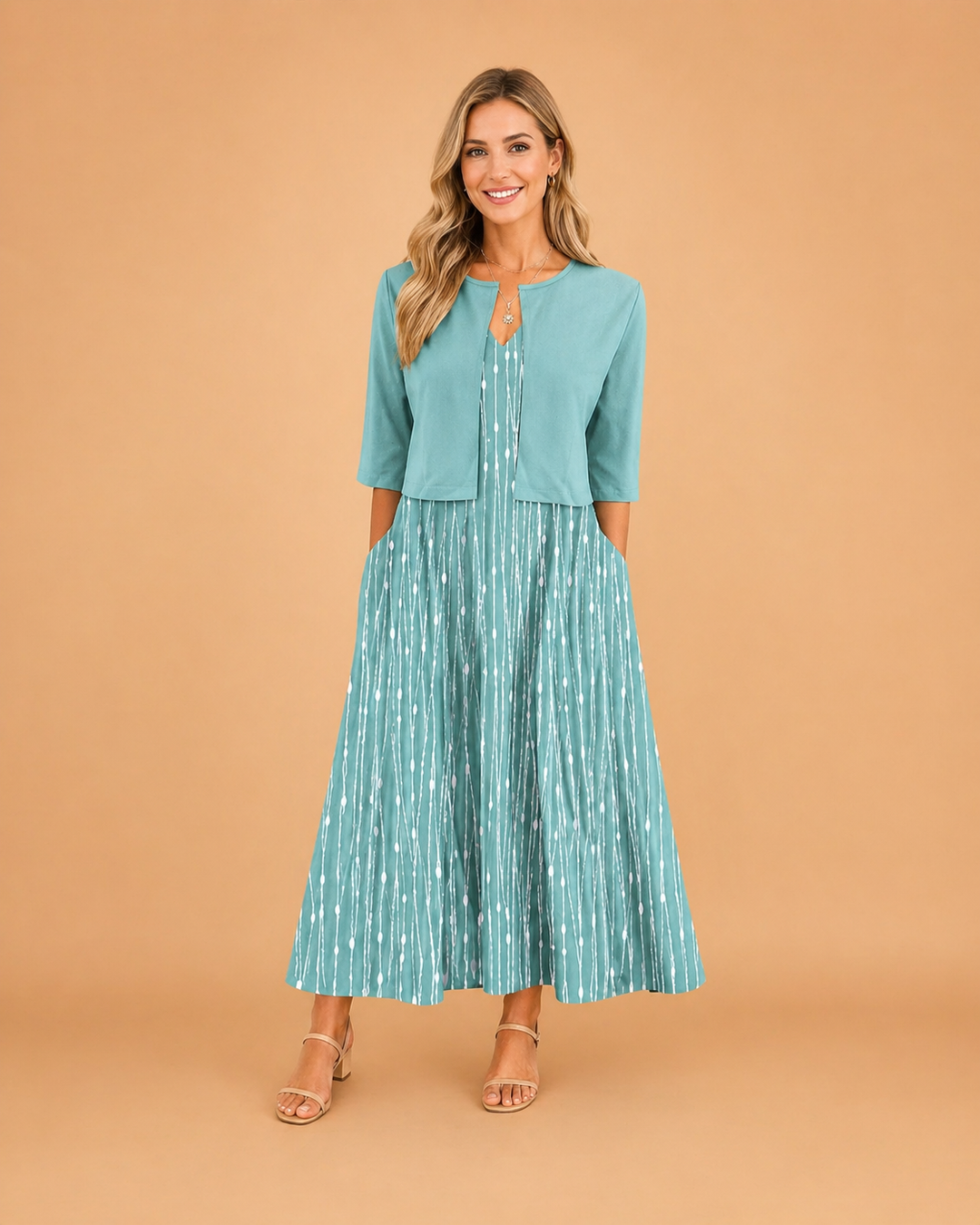 Elegantes Midi-Blumenkleid für Damen – Perfekt für Sommerveranstaltungen 3