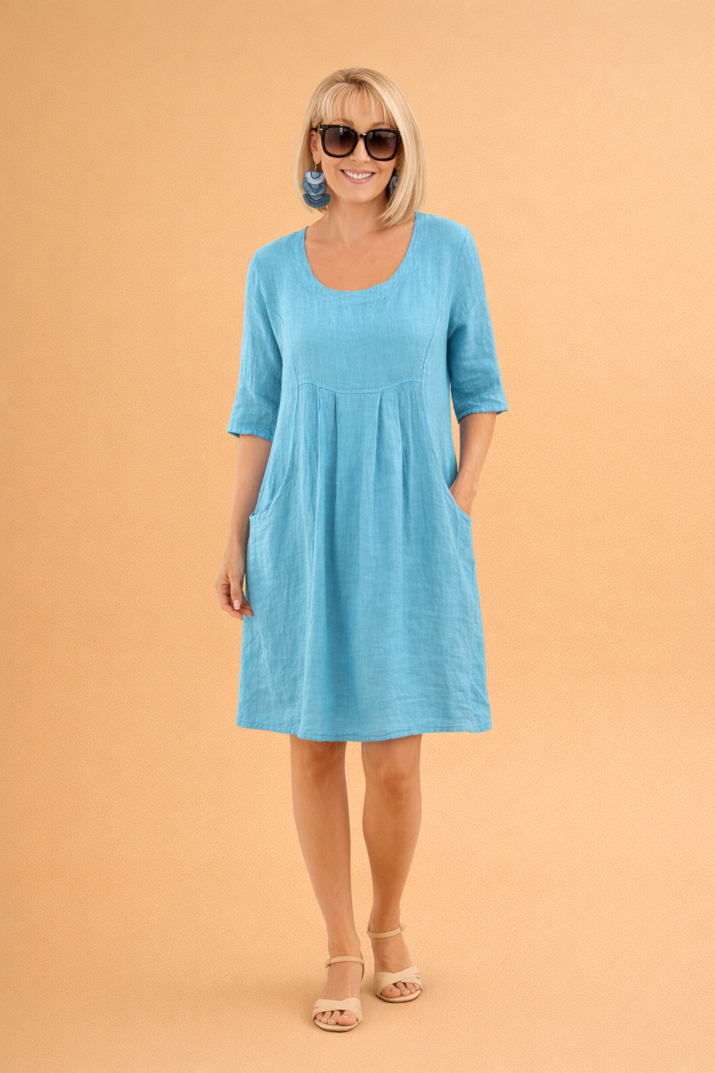 Elegantes Midi-Kleid für Frauen - Vielseitig und Stilvoll für Tag und Nacht 0