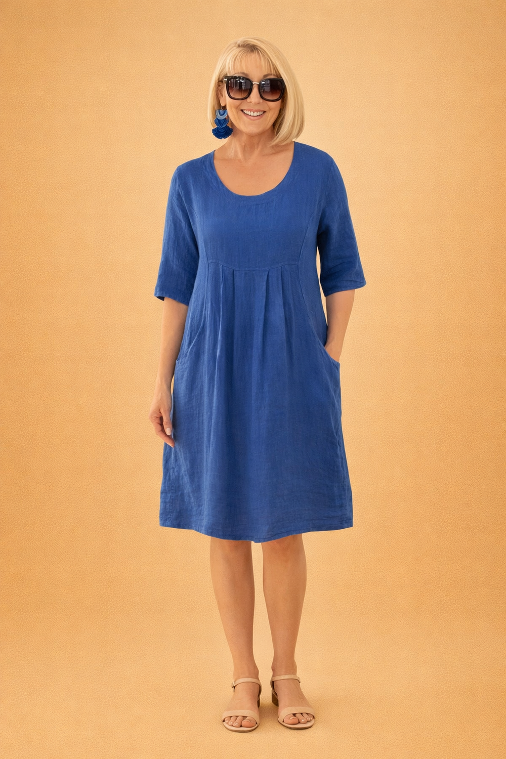 Elegantes Midi-Kleid für Frauen - Vielseitig und Stilvoll für Tag und Nacht 1