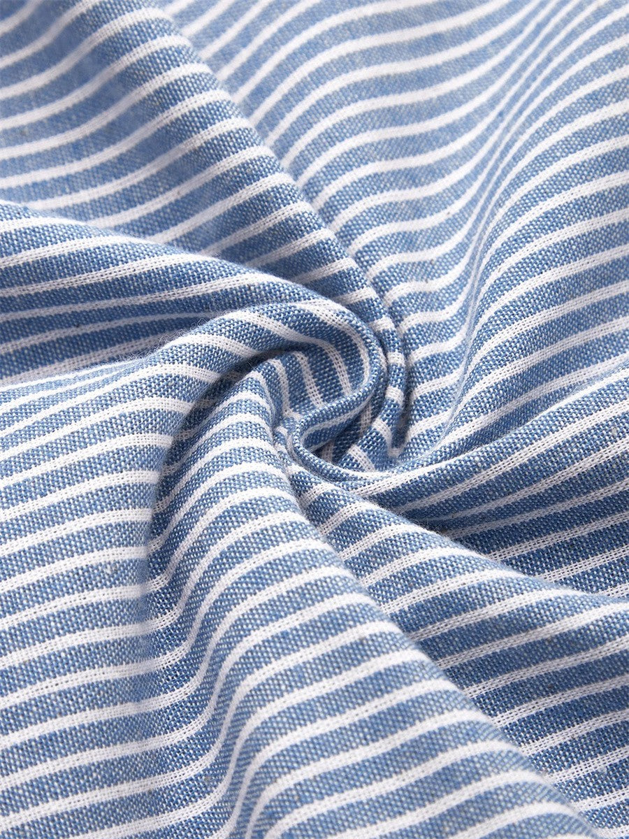 Elegantes Midi-Sommerkleid Damen mit Streifen – Bequem, Figurschmeichelnd & Stilvoll für Warme Tage 2
