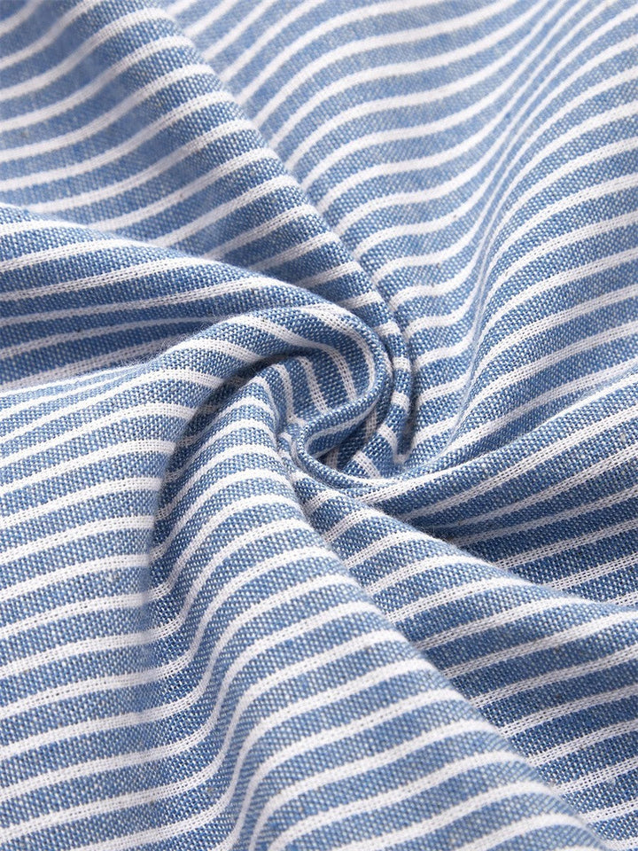 Elegantes Midi-Sommerkleid Damen mit Streifen – Bequem, Figurschmeichelnd & Stilvoll für Warme Tage 2