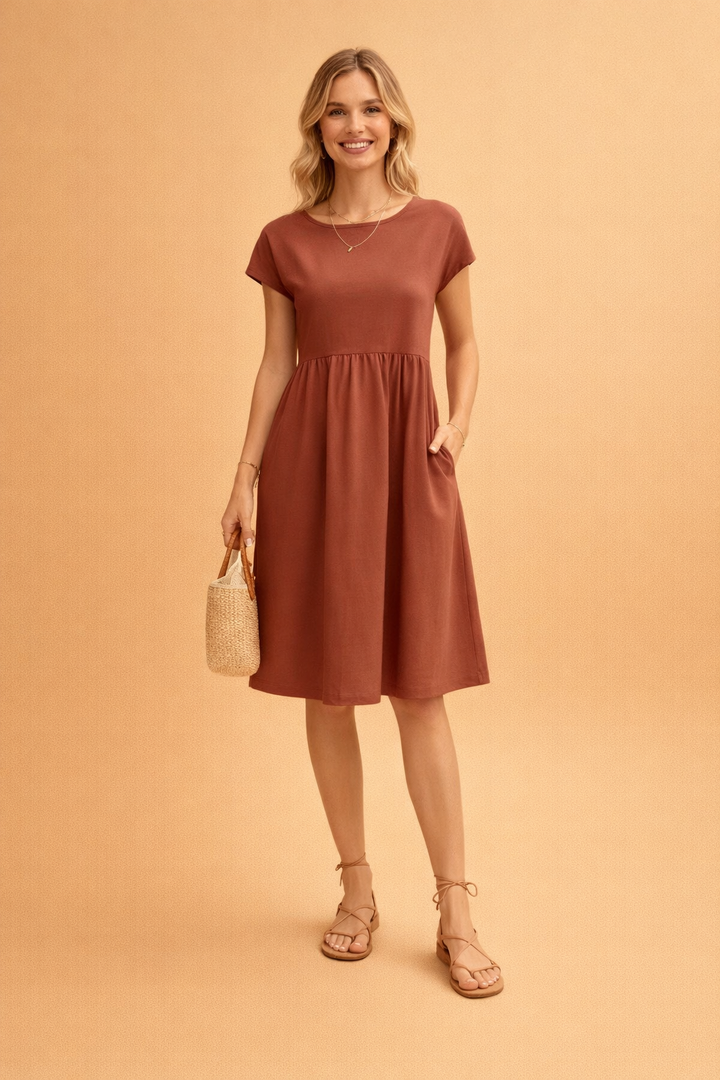 Elegantes Midi-Sommerkleid für Damen – Perfekt für warme Tage 10