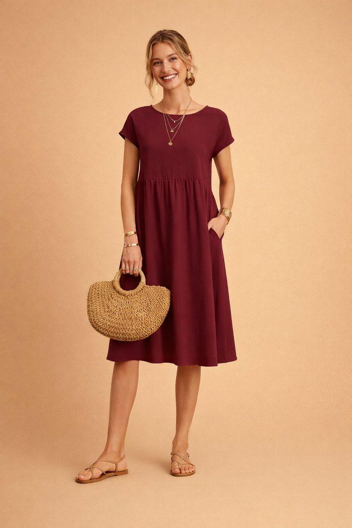 Elegantes Midi-Sommerkleid für Damen – Perfekt für warme Tage 2