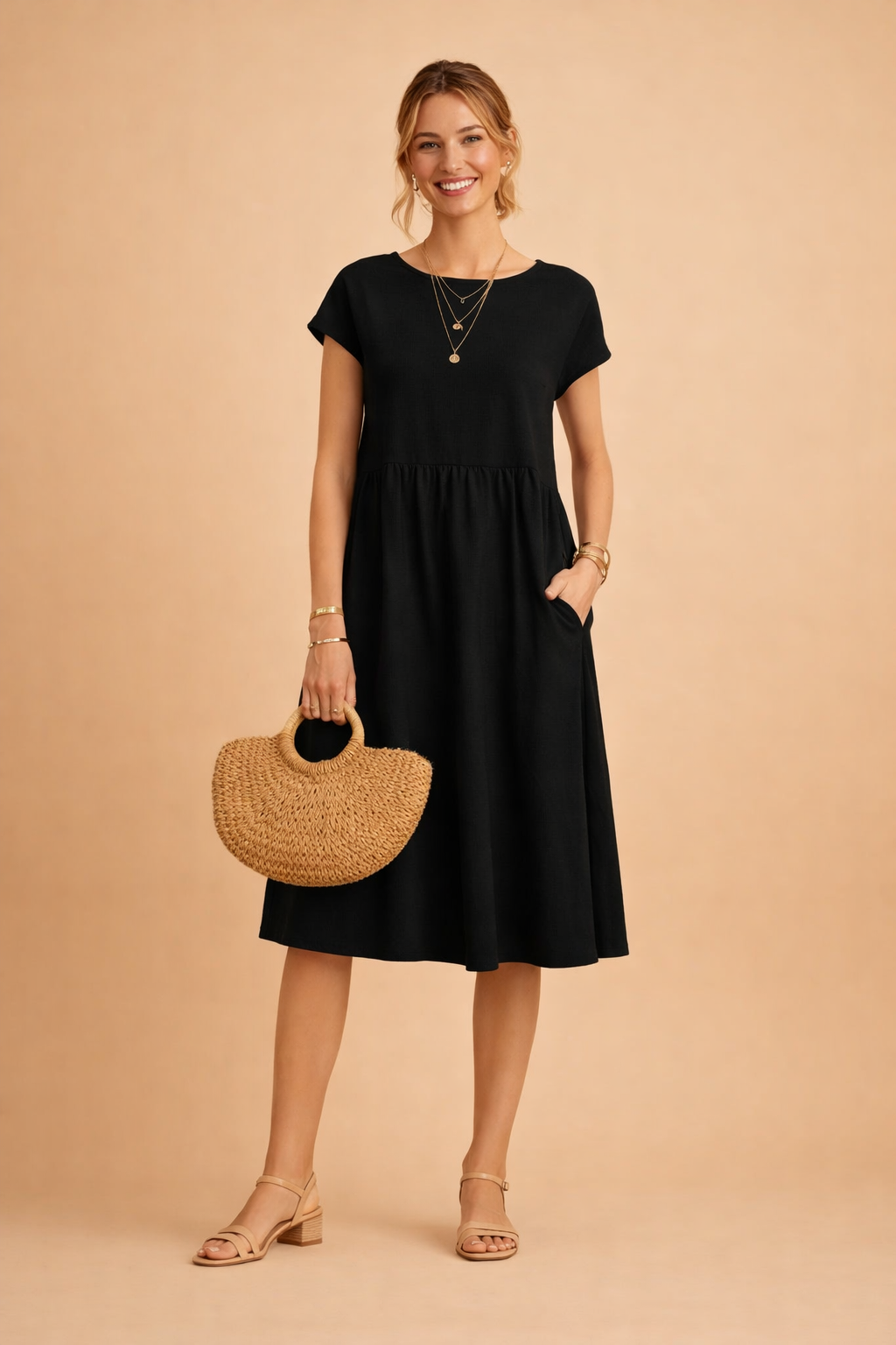 Elegantes Midi-Sommerkleid für Damen – Perfekt für warme Tage 3