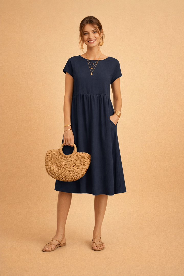 Elegantes Midi-Sommerkleid für Damen – Perfekt für warme Tage 6
