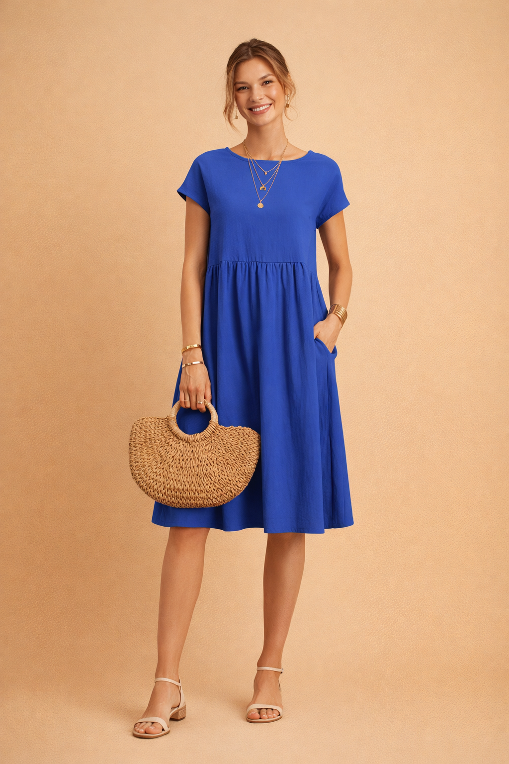 Elegantes Midi-Sommerkleid für Damen – Perfekt für warme Tage 8