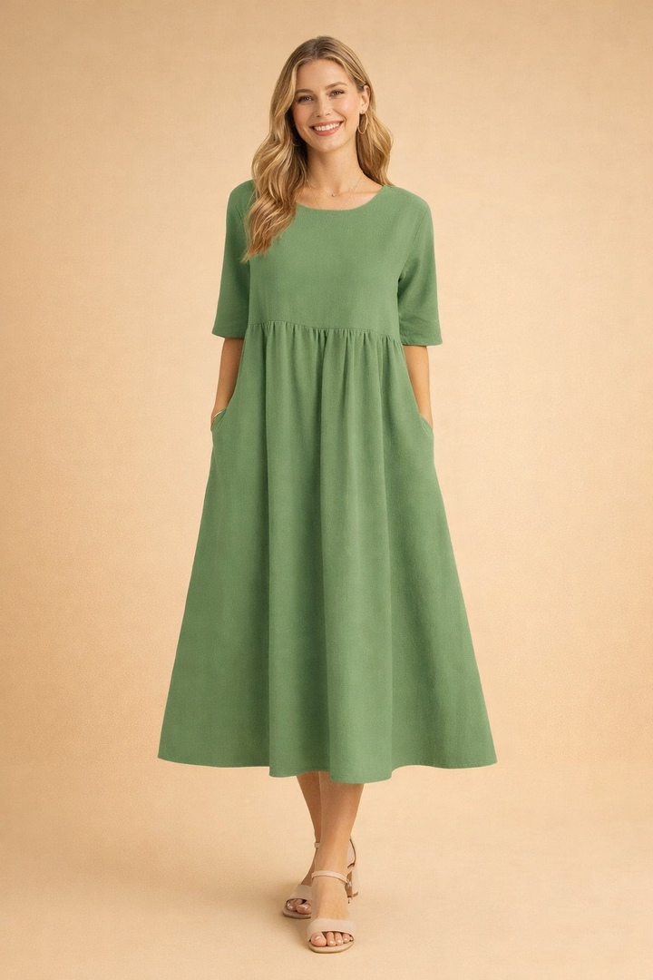 Elegantes Midi-Sommerkleid für Damen – Vielseitig und Stilvoll 3