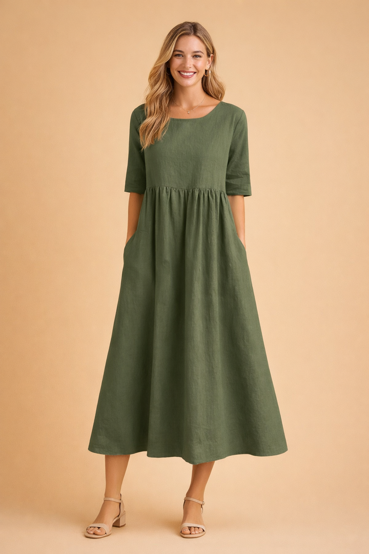 Elegantes Midi-Sommerkleid für Damen – Vielseitig und Stilvoll 4
