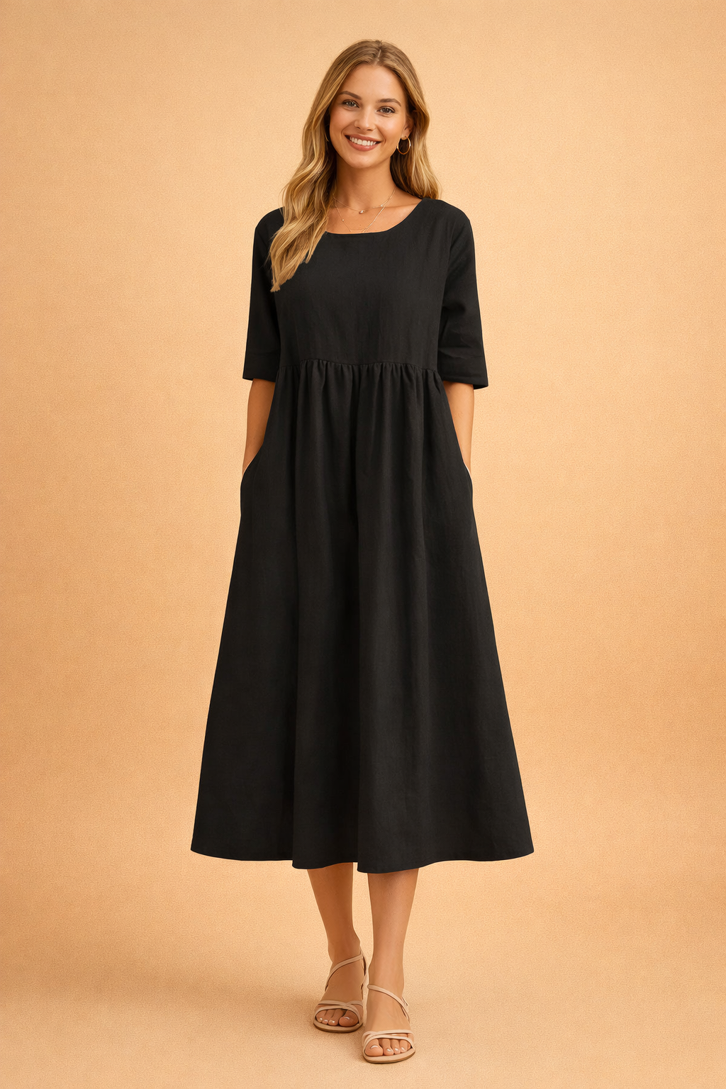 Elegantes Midi-Sommerkleid für Damen – Vielseitig und Stilvoll 5