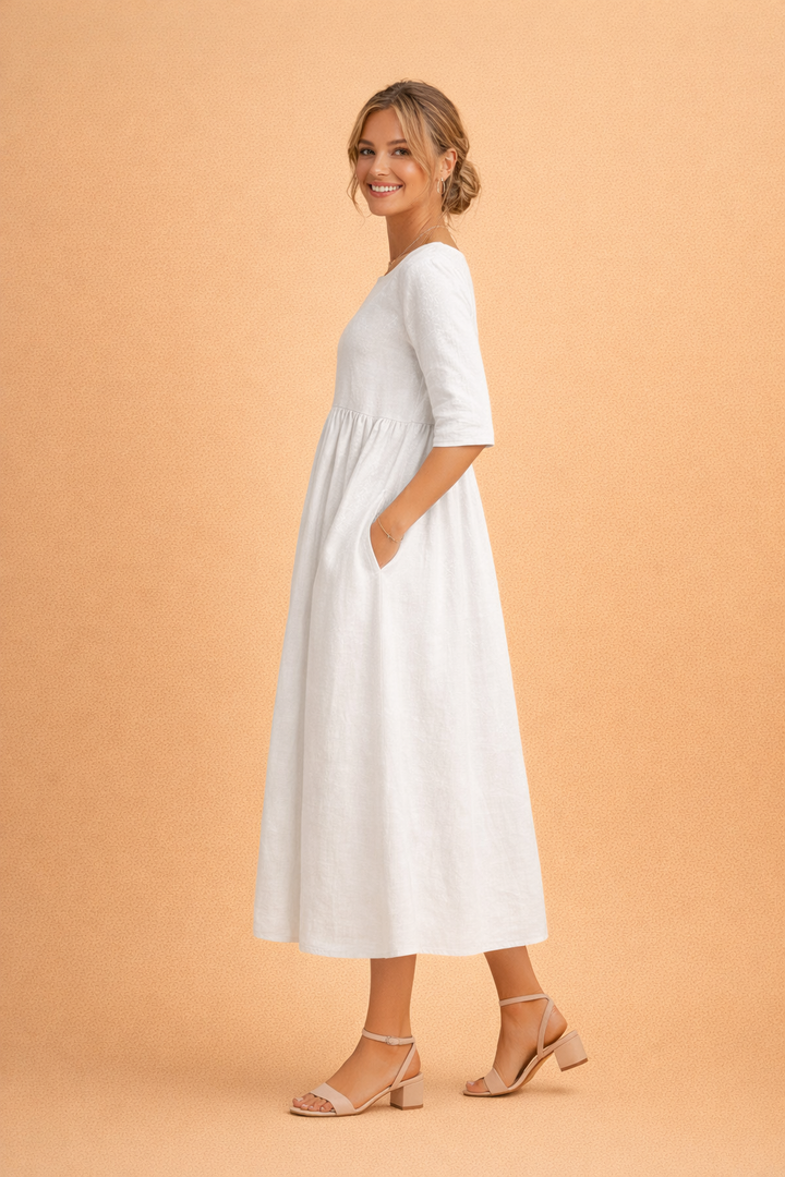 Elegantes Midi-Sommerkleid für Damen – Vielseitig und Stilvoll 7