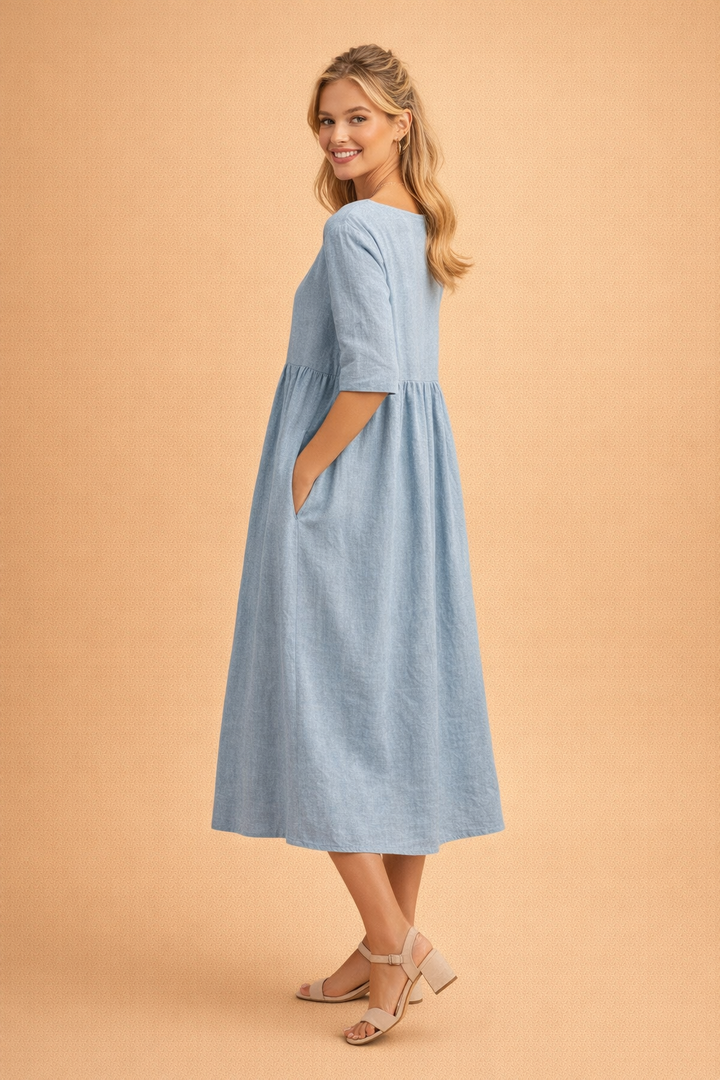 Elegantes Midi-Sommerkleid für Damen – Vielseitig und Stilvoll 8