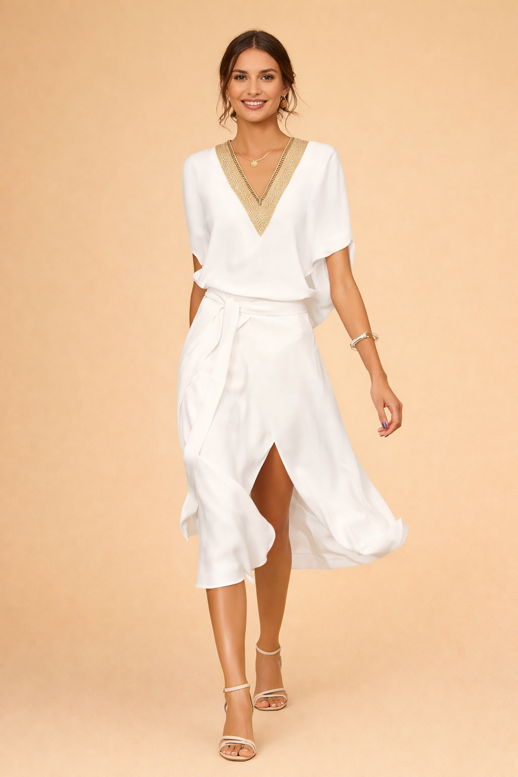 Elegantes Midikleid für Frauen | Vielseitiges Sommerkleid für jeden Anlass 0