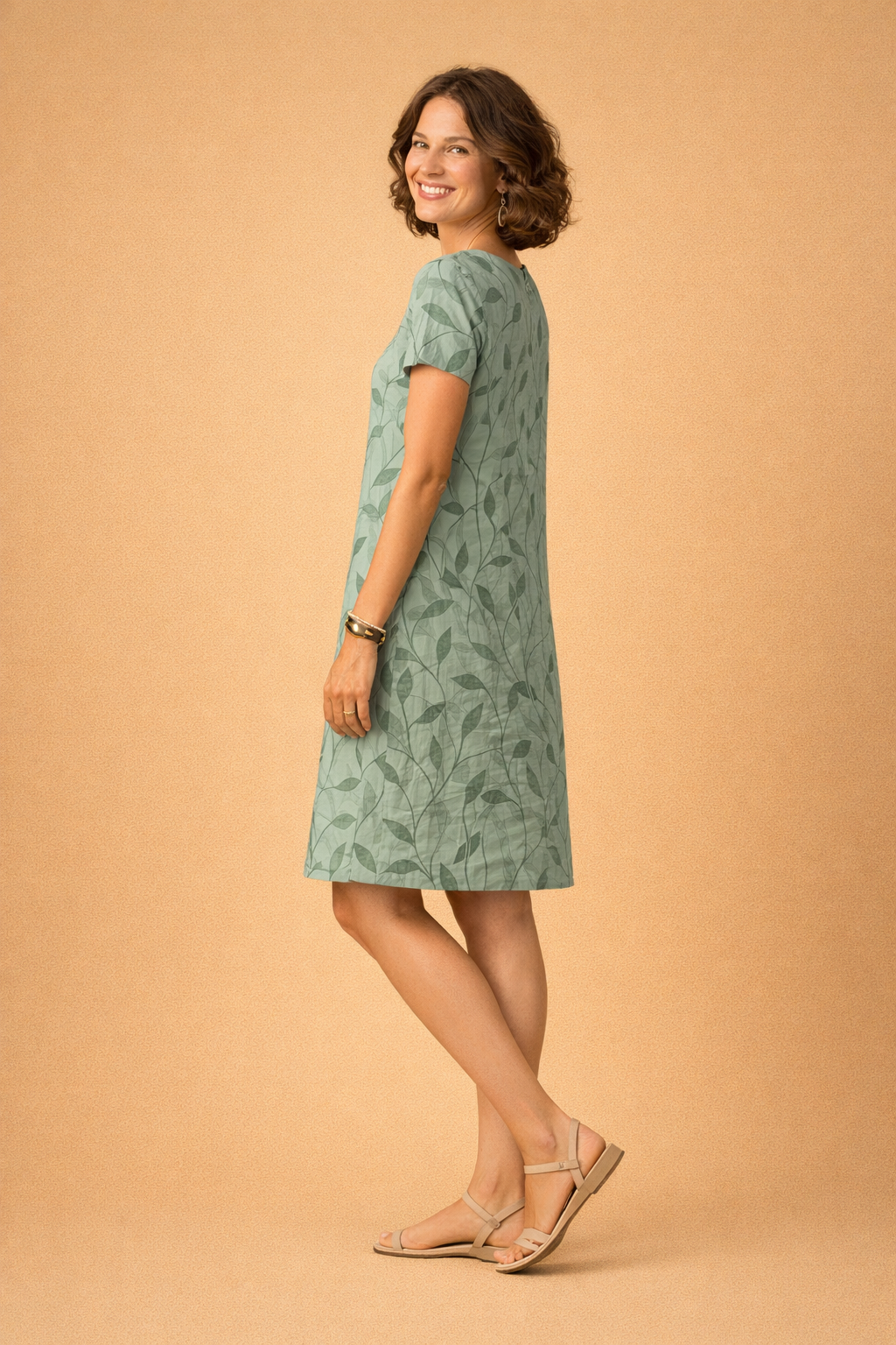 Elegantes Sommerkleid Damen mit V-Ausschnitt – Ideal für Gartenpartys und Strandausflüge, Fließende Silhouette für jeden Anlass 5