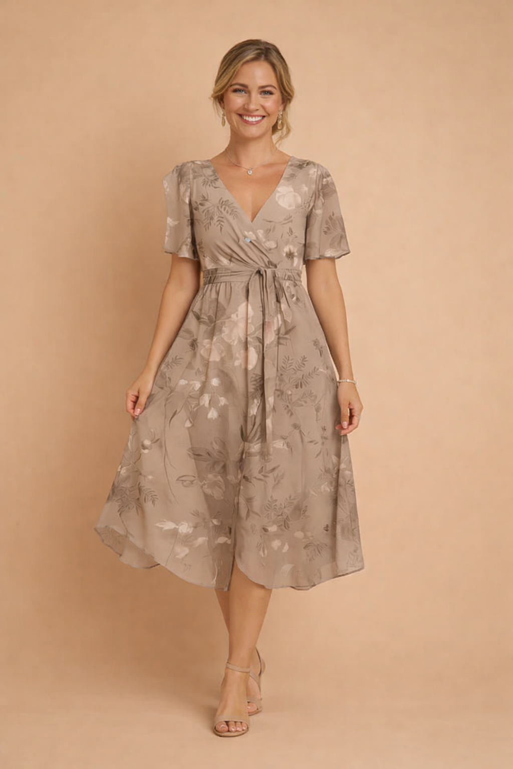 Elegantes V-Ausschnitt Kleid für Damen – Perfekt für Frühling und Sommer 5