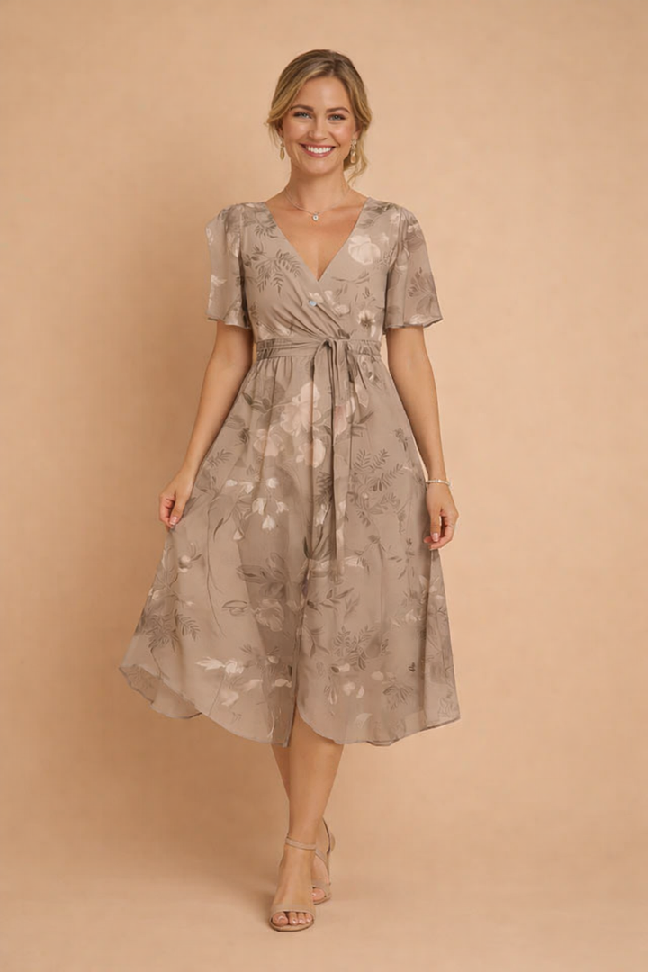 Elegantes V-Ausschnitt Kleid für Damen – Perfekt für Frühling und Sommer 5