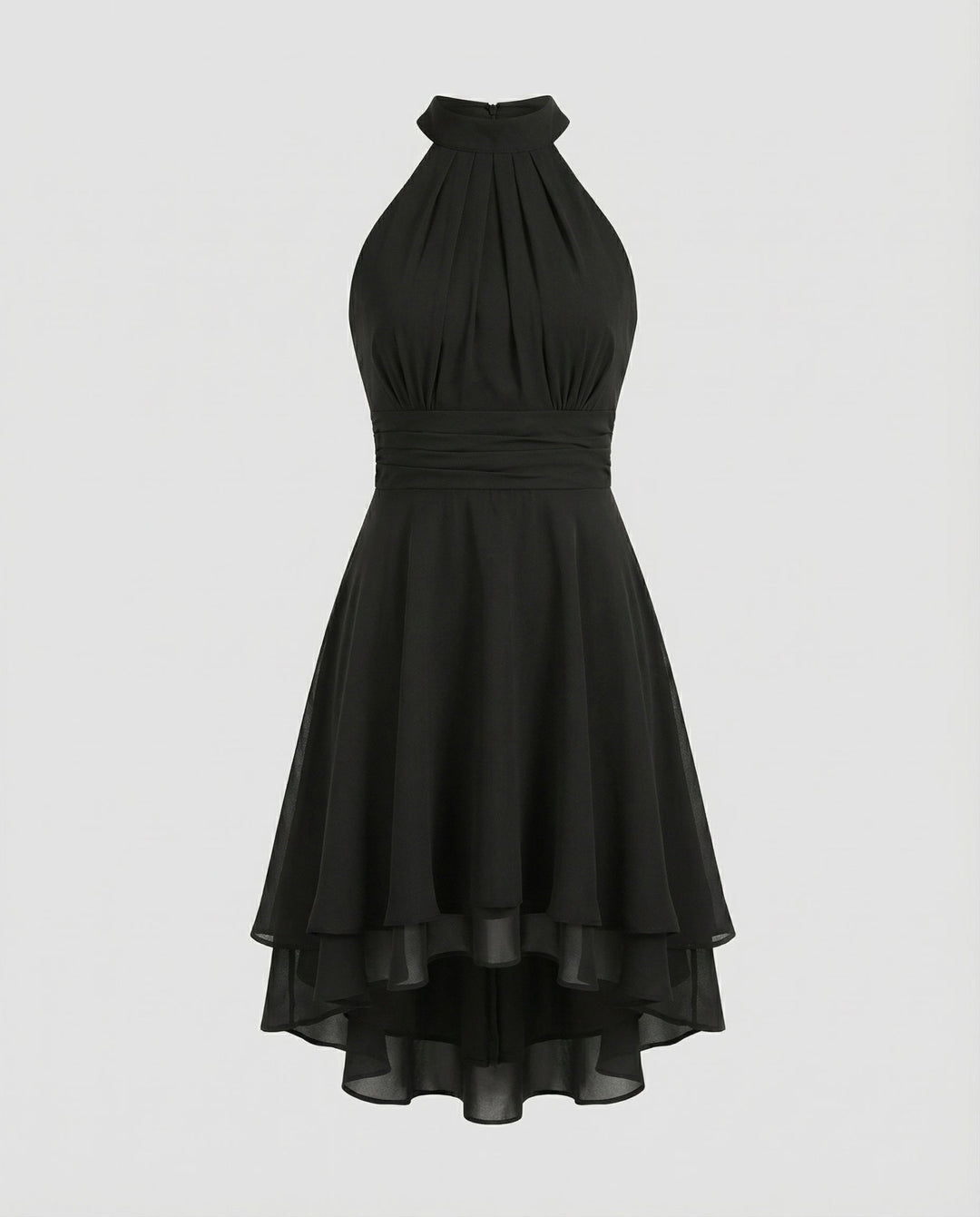 Elegantes ärmelloses Damen-Sommerkleid mit Rüschen für warme Tage 4