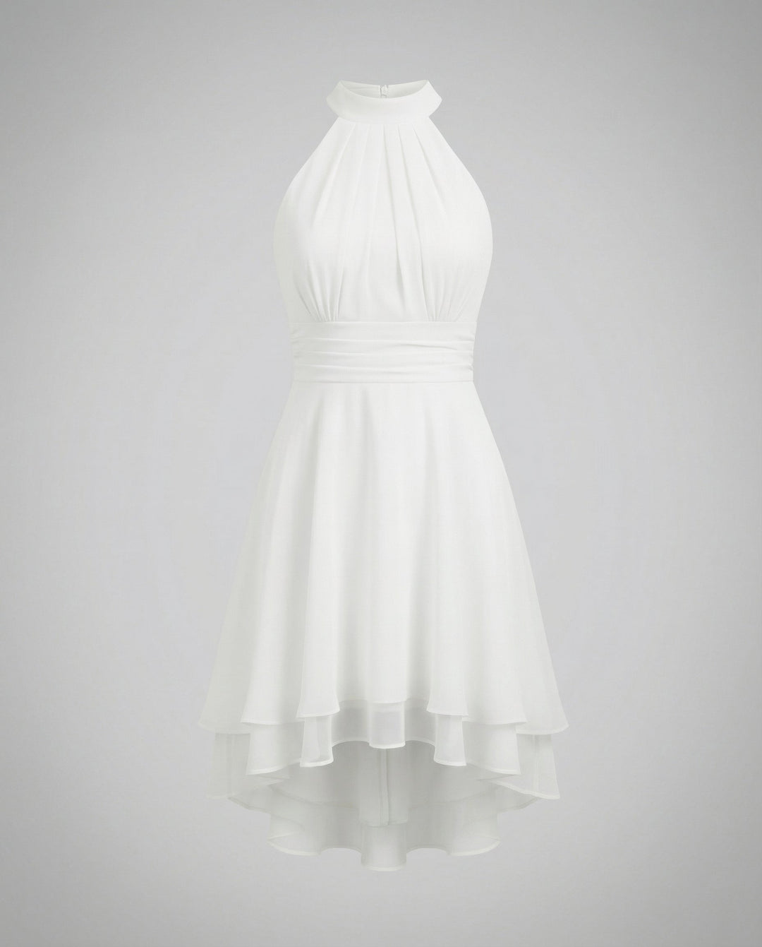 Elegantes ärmelloses Damen-Sommerkleid mit Rüschen für warme Tage 5