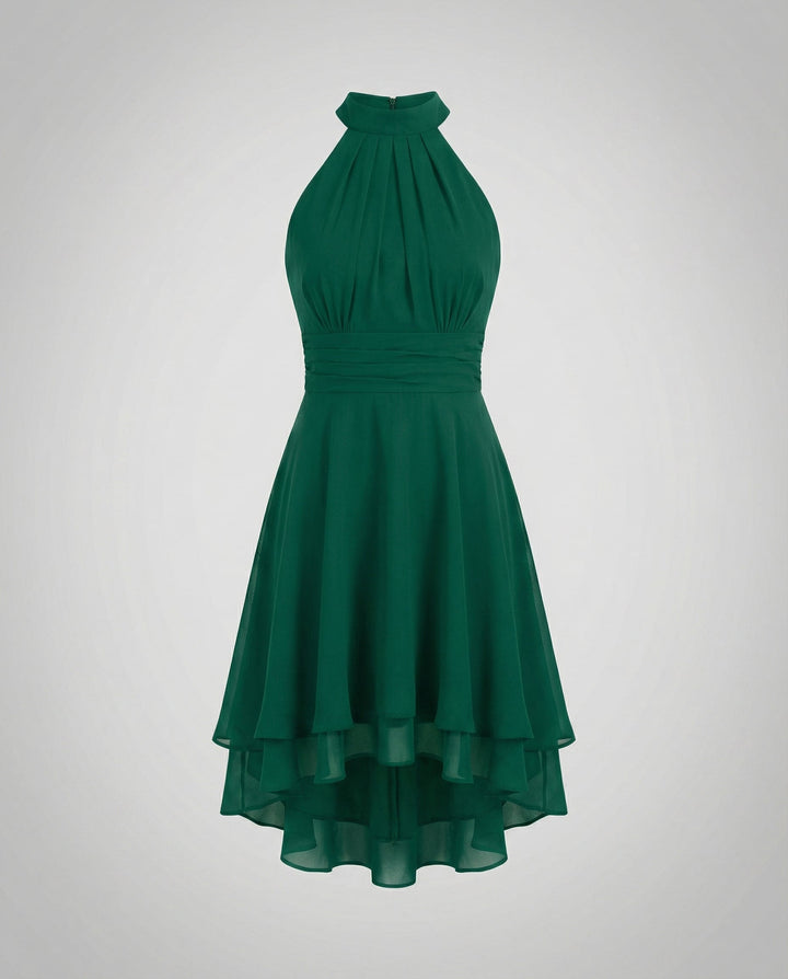 Elegantes ärmelloses Damen-Sommerkleid mit Rüschen für warme Tage 6