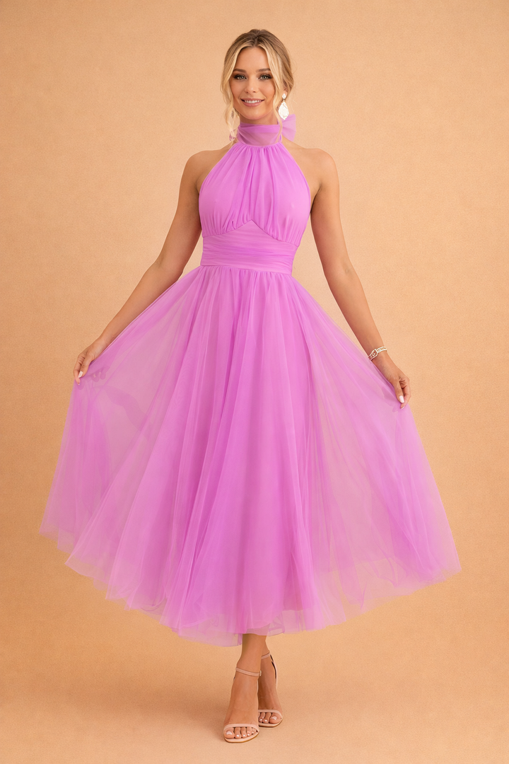 Elegantes bodenlanges Kleid für Frauen – Fließender Rock für besondere Anlässe 0
