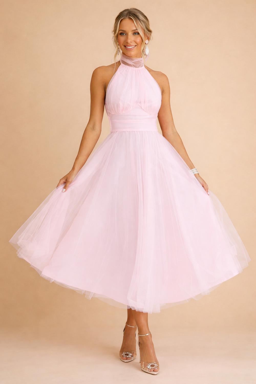 Elegantes bodenlanges Kleid für Frauen – Fließender Rock für besondere Anlässe 1