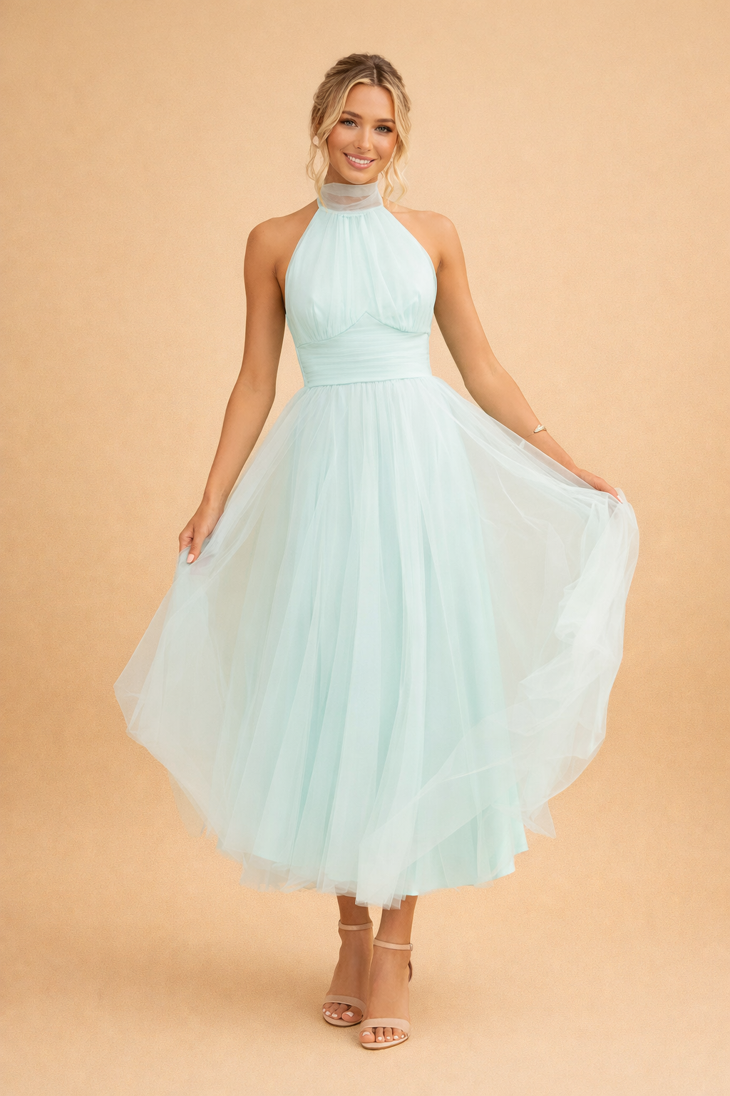 Elegantes bodenlanges Kleid für Frauen – Fließender Rock für besondere Anlässe 4