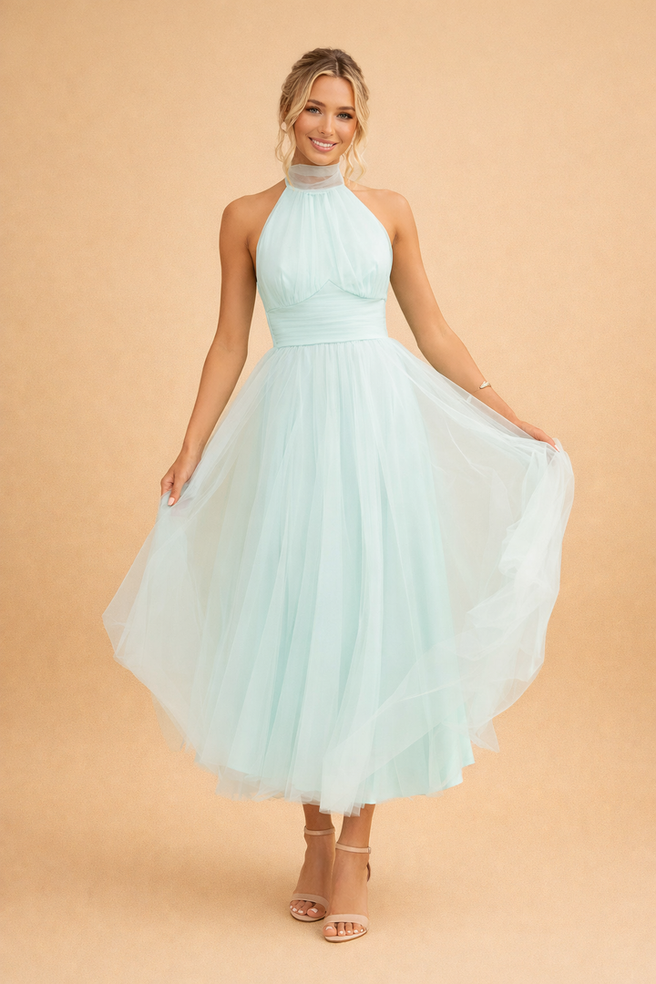 Elegantes bodenlanges Kleid für Frauen – Fließender Rock für besondere Anlässe 4