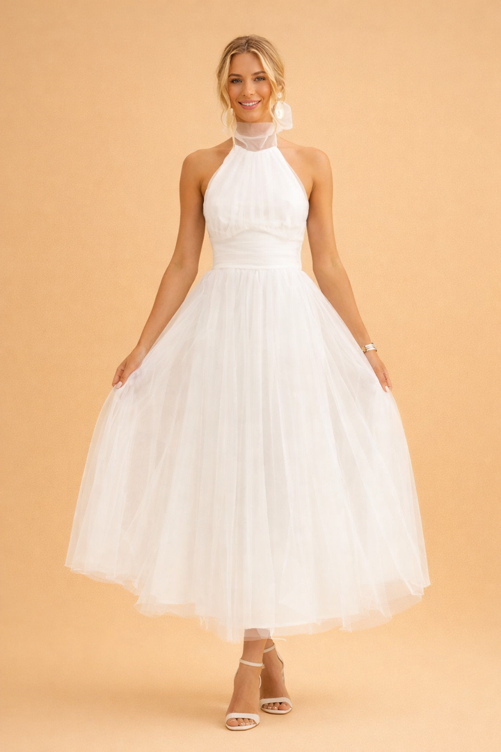 Elegantes bodenlanges Kleid für Frauen – Fließender Rock für besondere Anlässe 5