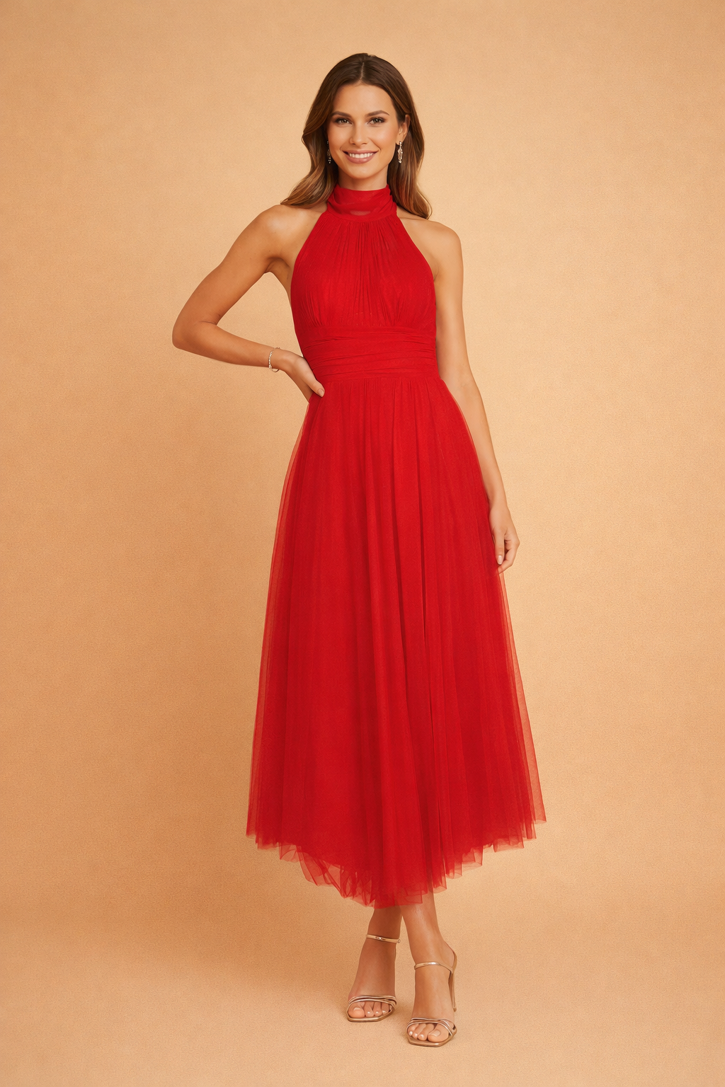 Elegantes bodenlanges Kleid für Frauen – Fließender Rock für besondere Anlässe 6